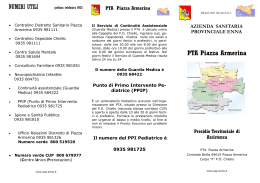 PTA Piazza Armerina Brochure - azienda sanitaria provinciale di