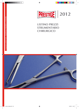 2012 listino prezzi strumentario chirurgico