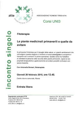 Le piante medicinali primaverili e quelle da evitare