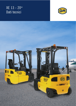 XE 13 - 20ac Dati tecnici