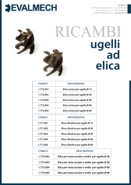 Ricambi Ugelli Elica