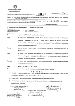 Deliberazione n.102 del 04/02/2015