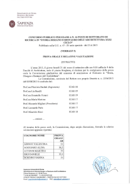 Dettaglio - Dipartimento di Storia, Disegno e Restauro dell`Architettura
