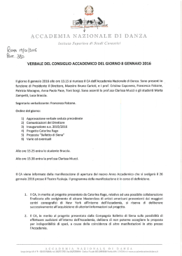 verbale consiglio accademico 8 gennaio 2016