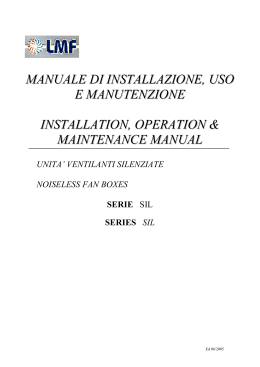 manuale di installazione, uso e manutenzione