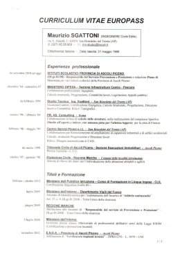 CV - ISTITUTO D`ISTRUZIONE SUPERIORE "Augusto Capriotti"
