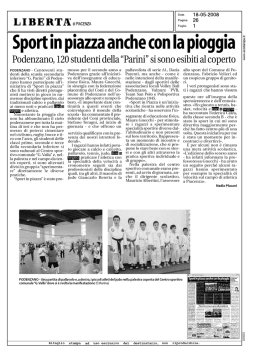 Sport in piazza anche con la pioggia