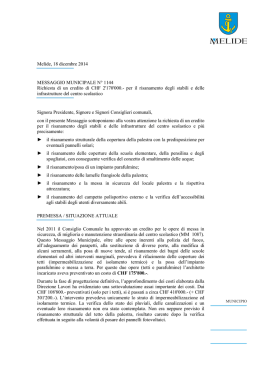 MM 1144 credito 2`170`000 risanamento tetti centro