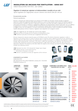 DEV45xx Serie – Regolatore a potenziometro per ventilatori