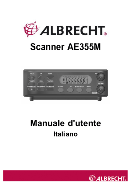 Scanner AE355M Manuale d`utente