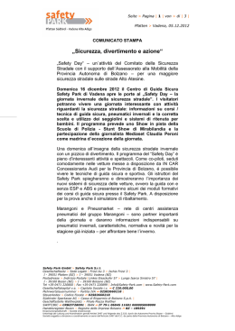 &bdquo;Sicurezza, divertimento e azione&ldquo;