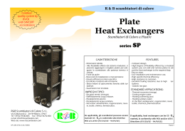 Plate Heat Exchangers - R&B Scambiatori Di Calore