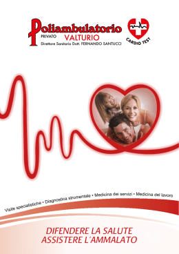 Scarica la nostra Brochure - Poliambulatorio Valturio Rimini
