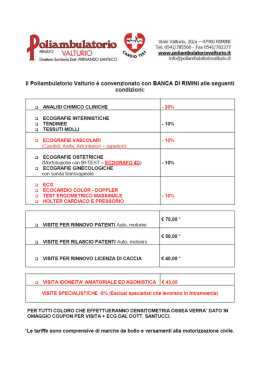 Convenzione Poliambulatorio Valturio 2014