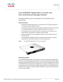 Cisco SGE2000P 24-Port Gigabit Switch: PoE (Italian)