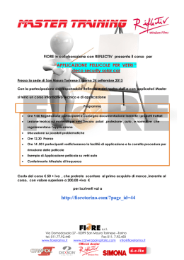 modulo iscrizione corso del 24 /09/2013
