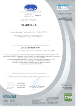 UNI EN ISO 9001:2008