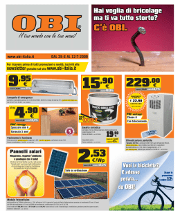 OBI Voglia di bricolage dal 25/06/2009 al 12/07/2009