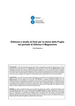 edizione e studio di fonti per la storia della puglia nel periodo