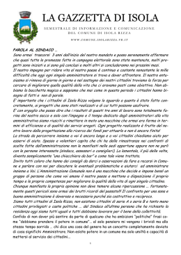 LA GAZZETTA DI ISOLA