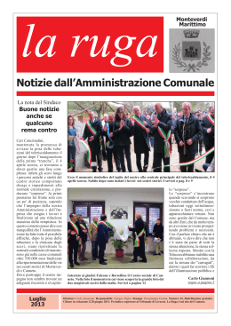 La Ruga - giugno 2013 - Comune di Monteverdi Marittimo
