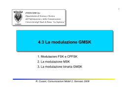 R. Cusani, Comunicazioni Mobili 2, Gennaio 2009