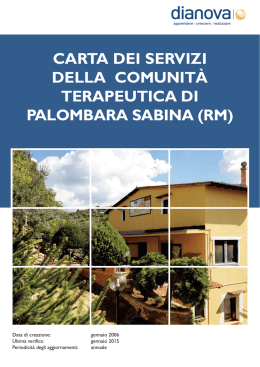 Scarica la carta dei Servizi del centro di Palombara