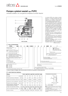 Pompe a pistoni assiali tipo PVPC