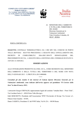 osservazioni centrale P.Tolle - mag 2013