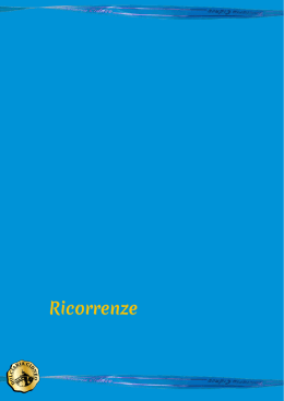 il Catalogo 2014/15 - sezione ricorrenze