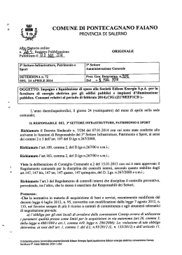 Determina n. 355/2014 - Comune di Pontecagnano Faiano