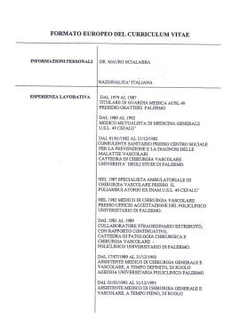 Mauro Scialabba - Fondazione Istituto G.Giglio di Cefal&ugrave;