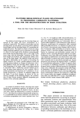Platform break - Scienze della terra