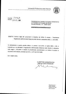 Universit&agrave; Politecnica delle Marche