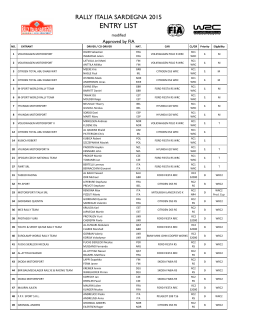 ENTRY LIST - vers.4 june