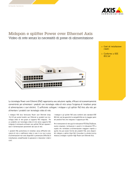Midspan e splitter Power over Ethernet Axis