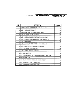 Scarica qui tutte le classifiche