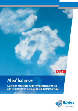 Lastre di gesso massiccio Alba&reg;balance