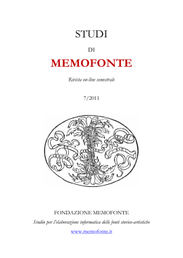 scarica il pdf - Fondazione Memofonte
