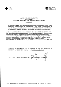 ASL ROMA F REGIONE > / LAZIO ,<