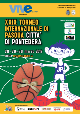 XXIX TORNEO PASQUA CITTA` DI PONTEDERA