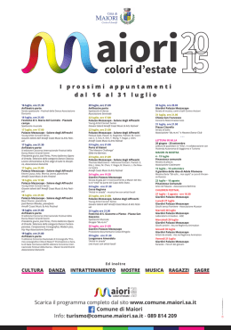 dal 16 al 31 - Locali d`Autore