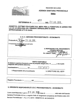 determina n. 472 del 28.07.2015 cottimo fiduciario per fornitura arredi