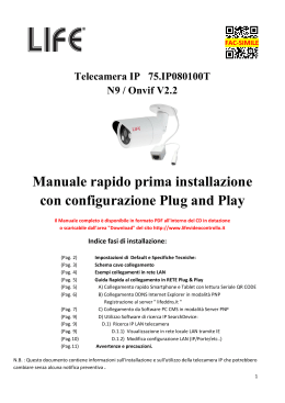 guida rapida telecamera