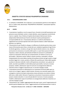 Leggi lo Statuto della Polisportiva Chiuduno