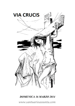 Scarica qui il libretto delle letture per la Via Crucis di Domenica 16