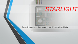 Terminale touchscreen per Xpanel ed iMX