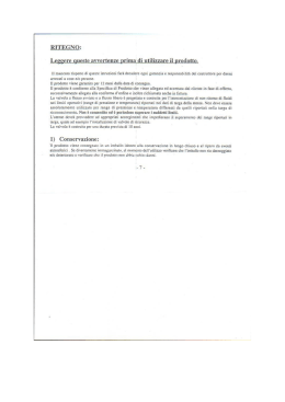 Leggere queste avvertenze Drima di utilizzare il nroduttu.