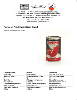 Pomodori Pelati Italiani Casa Rinaldi