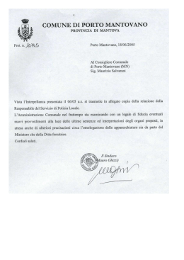 COMUNE DI PORTO MANTOVANO